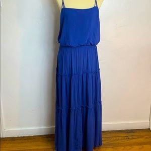 Free People Long Blue Dress